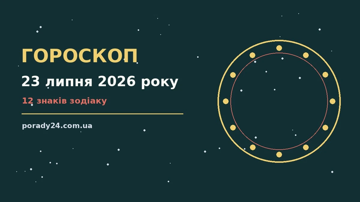 Зоряне небо над міською вечірньою панорамою як символ гороскопу на 23 липня 2026 року