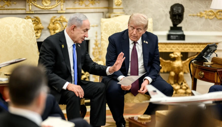 Президент США Дональд Трамп і прем'єр-міністр Ізраїлю Біньямін Нетаньягу в Білому домі під час зустрічі 28 липня 2026 року