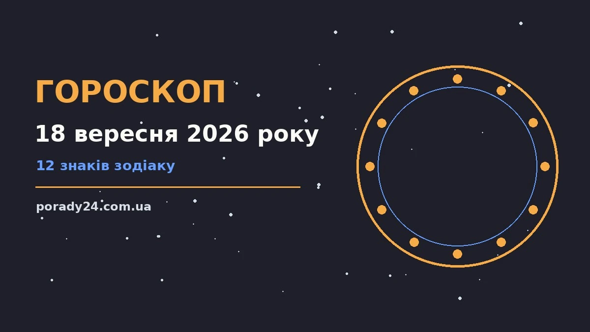 П'ятничний гороскоп на 18 вересня 2026: фінанси, кохання, особисті межі